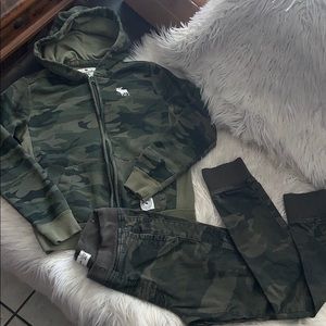 Abercrombie&fitch hoodie jacket jogger denim 11/12